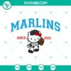 Hello Kitty MLB Marlins Miami logo design SVG PNG DXF EPS file for sports fans and Miami baseball enthusiasts.