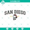 Hello Kitty MLB San Diego Padres logo in SVG, PNG, DXF, EPS formats with cute Hello Kitty design integrated with the baseball team's branding.