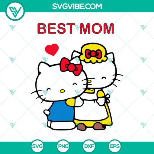 hello kitty mother s day svg best mom celebration design mockup