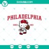 Hello Kitty Phillies MLB logo graphic in SVG, PNG, DXF, and EPS formats for digital use.