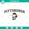 Hello Kitty Pittsburgh Pirates MLB logo in SVG, PNG, DXF, EPS formats for digital use. Perfect for baseball fans and crafting projects.