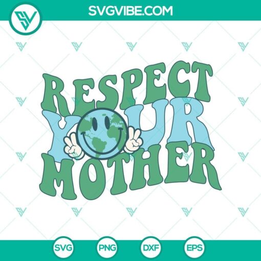 honor mother nature svg earth day design planet svg mockup