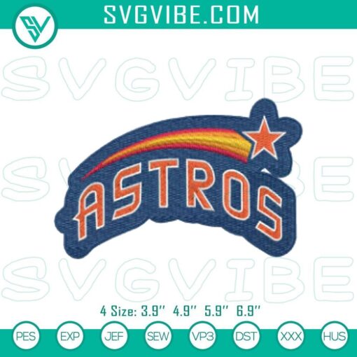 houston astros embroidery patterns mockup