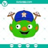 Houston Astros Orbit logo cutting files in SVG and PNG formats for DIY crafts, perfect for baseball fans.