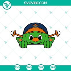 Baseball, Sports, SVG Files, Houston Astros Orbit Mascot SVG PNG Vector Clipart 6