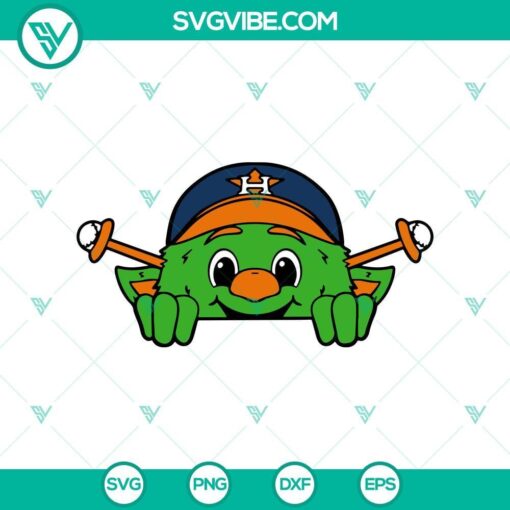 houston astros orbit mascot svg png vector clipart silhouette mockup