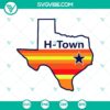 Houston TX Astros baseball team SVG with Texas map vector design for sports fans.