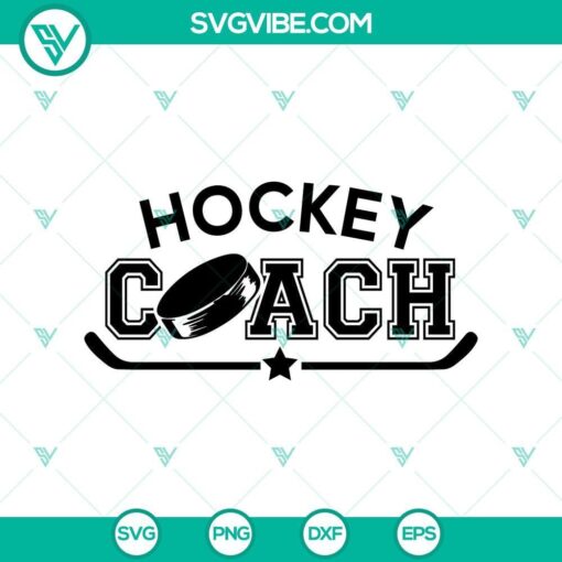 ice hockey coach svg file mockup