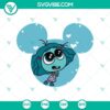 Disney-themed Inside Out 2 Envy Mouse Ears SVG design, perfect for crafting projects.