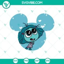 Disney, SVG Files, Inside Out 2 Envy SVG, Inside Out 2 Mouse Ears SVG, Envy 2