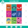 Inside Out 2 Faces SVGs for Cricut & Silhouette machines. Dual face design perfect for crafting projects.