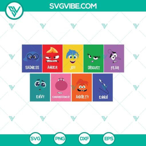 inside out 2 svg characters inside out 2 svg png cricut files mockup