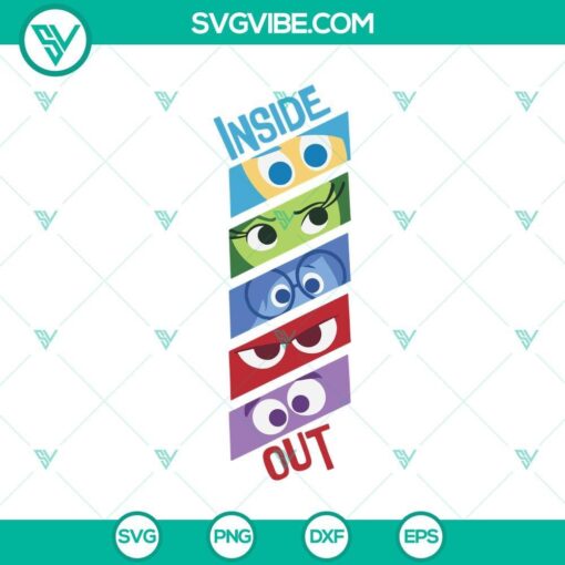 inside out faces svg png mockup