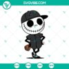 Jack Skellington Marlins Baseball SVG with Halloween theme for spooky Marlins fans. Great for DIY crafts.