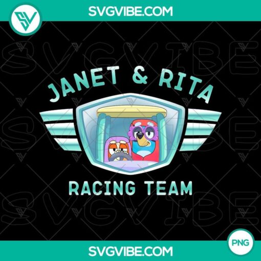 janet rita race team graphics in png format mockup