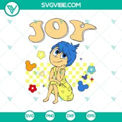 Disney, SVG Files, Joy SVG, Inside Out 2 Joy SVG PNG Inside Out 2  8