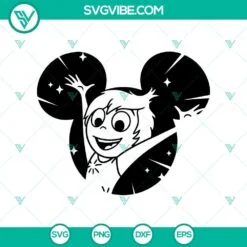 Disney, SVG Files, Joy SVG, Inside Out 2 SVG, Joy Disney Mouse Ears SVG Inside 2