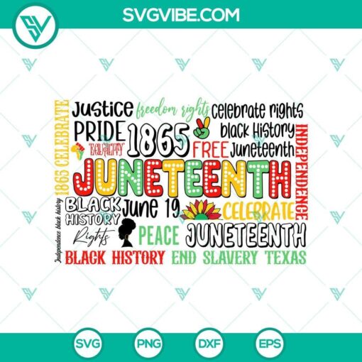 juneteenth 1865 vector art black heritage svg png dxf eps mockup