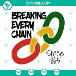 American, African American, Juneteenth, SVG Files, Juneteenth Freedom Chains 2