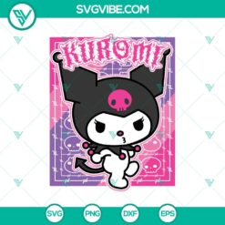 Cartoons, SVG Files, Kuromi SVG Files PNG DXF EPS Files Kuromi  4