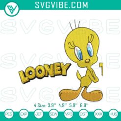 Cartoon Embroidery Designs, Embroidery Designs, Looney Tunes Tweety Embroidery 17