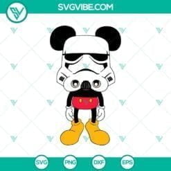 Disney, Movies, SVG Files, Mickey as Darth Vader SVG, Star Wars Mickey SVG PNG 3