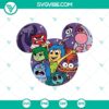 Mickey Head Inside Out 2 SVG featuring Inside Out 2 characters in a digital design. Bold, colorful SVG graphic perfect for Disney fans.