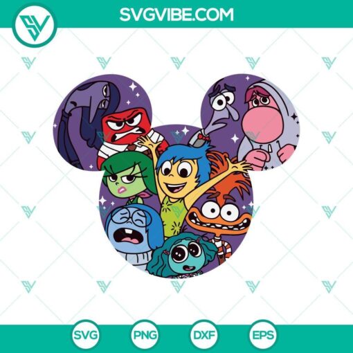 mickey head inside out 2 svg inside out 2 characters svg inside out 2 svg mockup