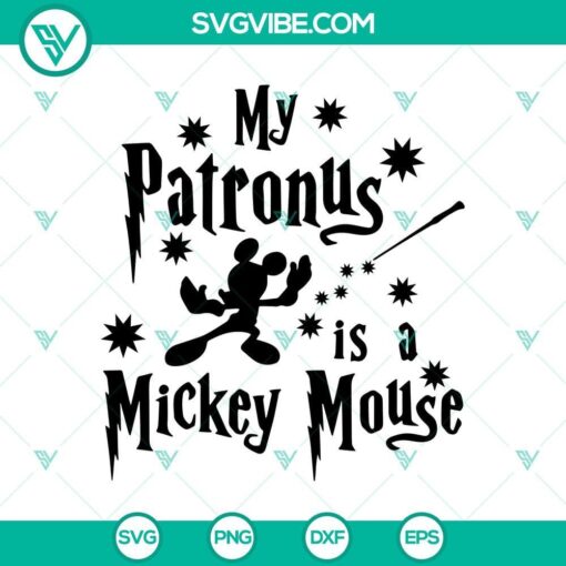 mickey mouse as harry potter svg mickey patronus wizard svg mockup