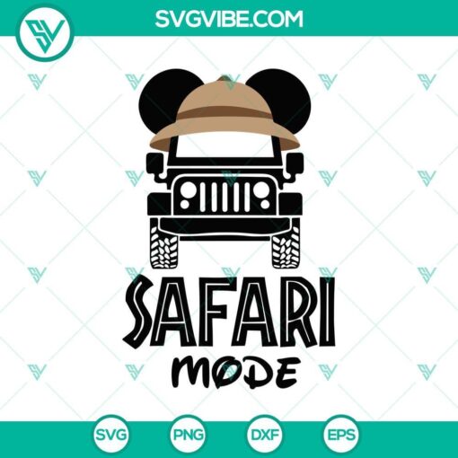 mickey safari truck animal kingdom vacation svg mockup