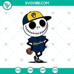 Baseball, Halloween, Sports, SVG Files, Detroit Tigers Jack Skellington 4