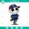 Minnesota Twins Jack Skellington Halloween Baseball SVG PNG, perfect for Halloween-loving Twins fans.
