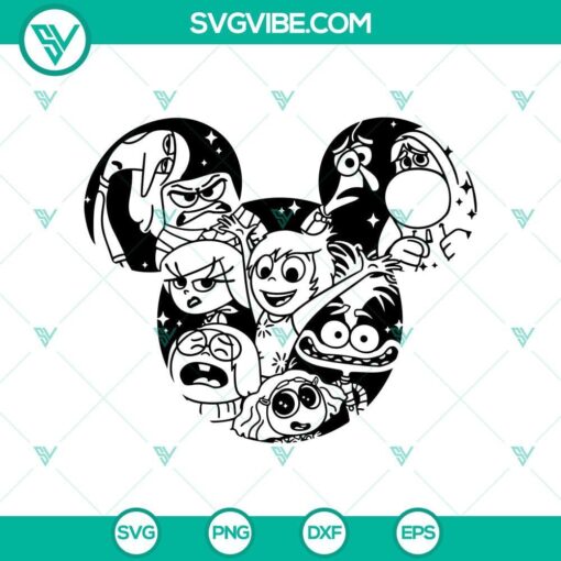 mouse ears inside out 2 svg characters inside out 2 svg cut files mockup