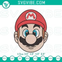 Cartoon Embroidery Designs, Embroidery Designs, Nintendo's Super Mario 5