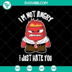 Cartoons, Disney, SVG Files, Not Mad, Just Dislike You SVG, Humorous Inner Rage 17