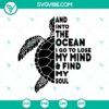 Ocean turtle SVG design with a salty beach theme, featuring a cute sea turtle illustration. Perfect for beach lovers and ocean enthusiasts.