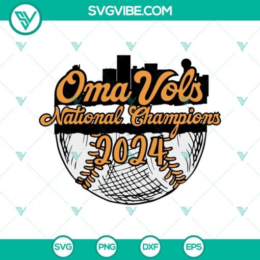 oma vols national champions 2024 svg png tennessee vols svg tennessee volunteers svg mockup