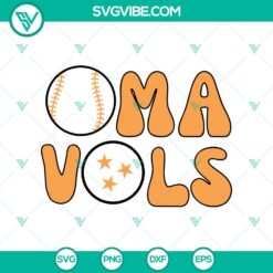 Baseball, Sports, SVG Files, OmaVols Tennessee Baseball SVG PNG Tennessee 4