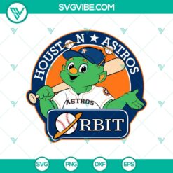 Baseball, Sports, SVG Files, Orbit Houston Astros Mascot SVG/PNG File Houston 2