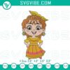 Pepa Madrigal chibi embroidery patterns with Disney Encanto theme, adorable digital stitch file for crafts.