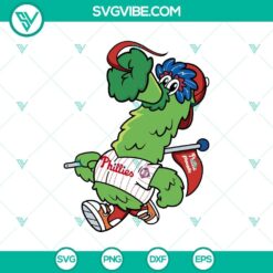 Baseball, Sports, SVG Files, Phillie Phanatic & Philadelphia Phillies SVG, 4