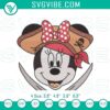 Pirate-themed Minnie Mouse embroidery patterns with Disney swashbuckler design, perfect for crafting projects.