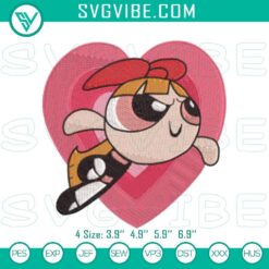 Cartoon Embroidery Designs, Embroidery Designs, Powerpuff Girls Blossom 20