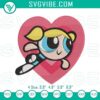 Powerpuff Girls Bubbles embroidery design file, perfect for cartoon machine projects, cute and vibrant.