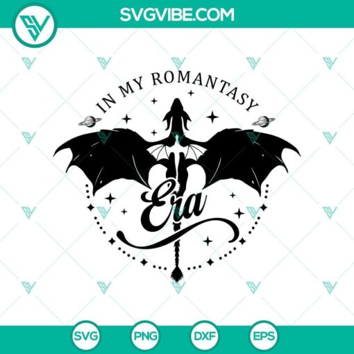 romantasy era svg for book lovers and romance readers mockup