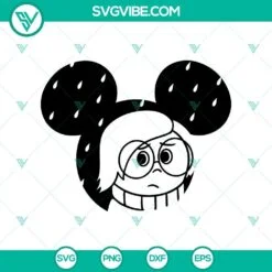 Disney, SVG Files, Sadness SVG, Inside Out 2 SVG, Sadness Disney Mouse Ears SVG 2