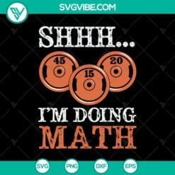 Gym, Hobby, SVG Files, Silent, Calculating Math SVG, Gym & Workout Vector 8