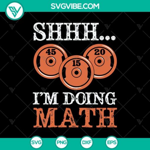 silent calculating math svg gym workout vector graphics mockup