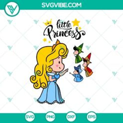 Sleeping Beauty Chibi Princess Svg, Aurora Disney Svg