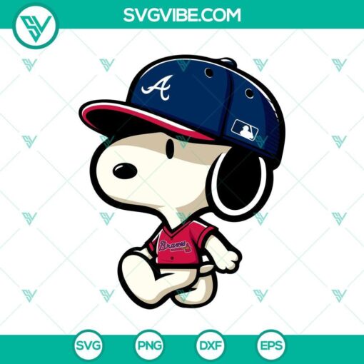 snoopy braves baseball clipart in svg png dxf eps formats mockup